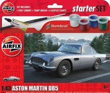ASTON MARTIN DB5 CAR - AIRFIX MODEL KIT - 1:43 SCALE SET INC PAINTS ETC