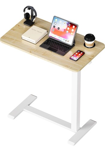 Adjustable bedside table with - adjustable,