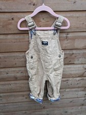 Oshkosh Dungarees Brown Turnup Check 18 Months 