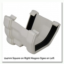 FLOPLAST NIAGARA OGEE GUTTER & FITTINGS WHITE | 110mm NIAGARA GUTTER SYSTEM