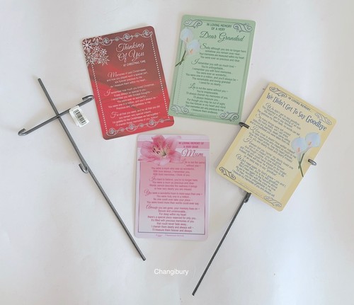 Plastic grave memory memorial - plastic,