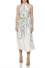 Reiss Kayla Midi/Maxi Watercolour Floral Occasion Dress Wedding/Races/Holiday 