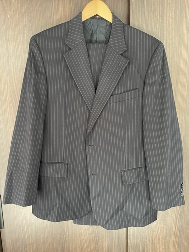 Vintage daks navy - navy, pinstripe