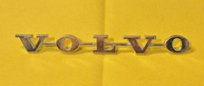 VOLVO  - VINTAGE METAL CAR BADGE / EMBLEM (677724) - 203 X 22  MM