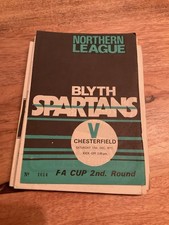 Blyth Spartans v Chesterfield 17th Dec 1977 FA CUP