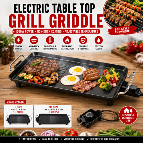 Electric table top grill - table,