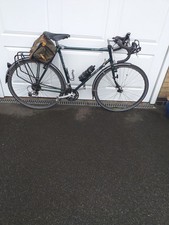 80's dawes galaxy touring bike 56cm hand built with original chain, leather seat