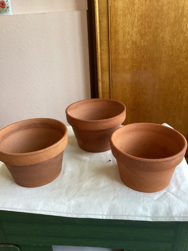Three vintage terracotta - three,