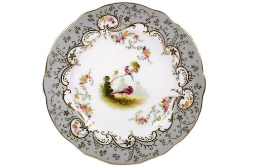 Coalport plate hand painted - coalport,