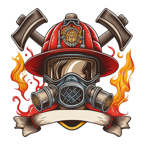 Fire brigade sticker lunch