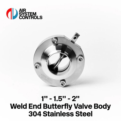 Weld end butterfly valve body - weld,