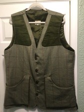 Men’s vintage Holden Herringbone Shooting Hunting  vest Gilet/vest Made in Uk 44