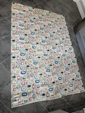 CATH KIDSTON Huge Piece Clocks Oilcloth Fabric 200 x 140 cms Good Condition