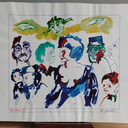 Gouache painting theatre - gouache,