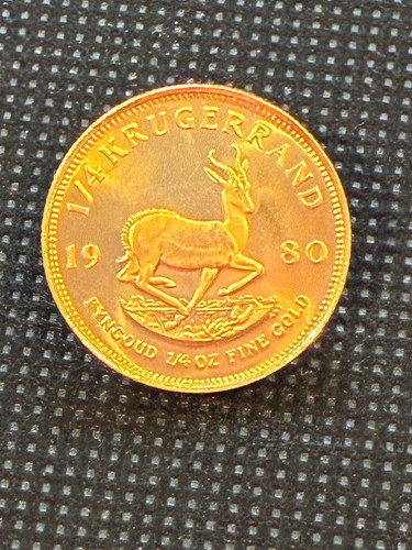 1980 krugerrand gold coin 4 - coin, 1/4