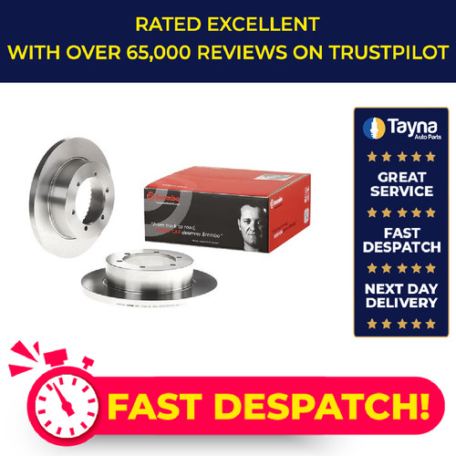 Brake discs pair solid - pair, fits