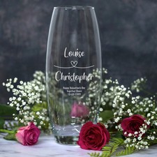 Personalised Heart Loop Glass