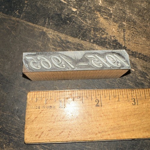 Printing block 1915 1965 - printing,