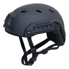 US Paratrooper Helmet with Rail - Black - American Army Airsoft Special Forces