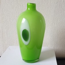 V8ntage Green Glass Vase Hand