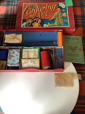 magic conjuring cabinet with tricks and instructions