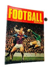 Magazine Football Monthly February 1970 Mag Vintage ra