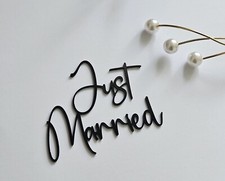 Just Married Acrylic Cake