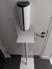 Black Classic Sanitising Station Stand with Automatic Hand Sanitiser Dispenser