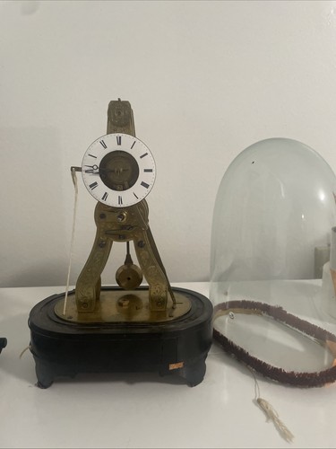 Antique french skeleton alarm - antique,