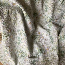 V&A quilted bed spread yellow