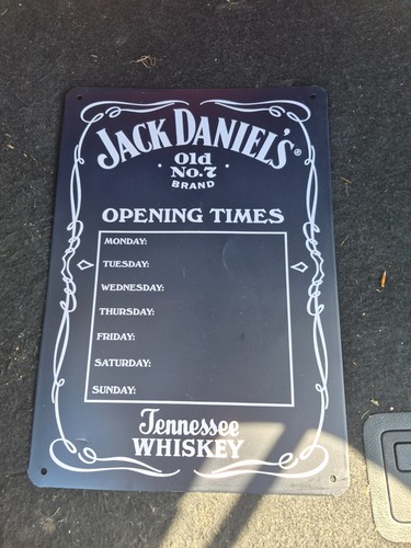 Jack daniels metal sign used - jack,