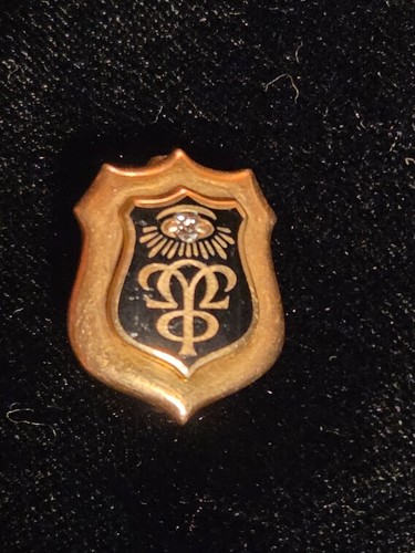 Antique frat pin omega - frat, upsilon