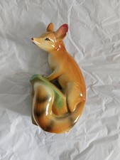 Vintage Porcelain Fox Figurine