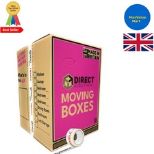 5 Tall Wardrobe Boxes Removal Garment Carriers Strong Double Wall Cardboard