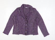 Nina Murati Women's Purple XL Chunky Cardigan