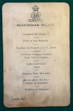 Antique Royal Menu Buckingham