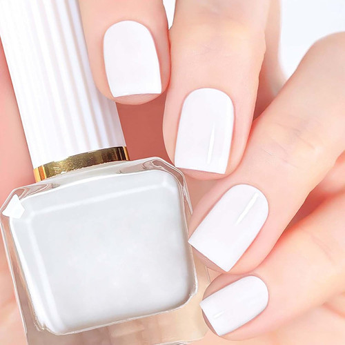 Nail polish classic white - polish,