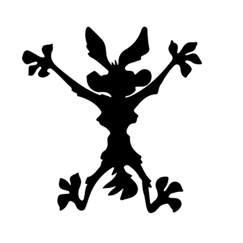 Wile coyote roadrunner vinyl - coyote,