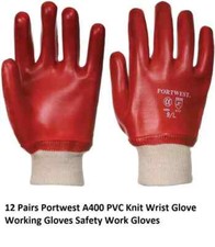 Portwest Warrior Red PVC Knit