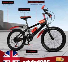 20" Unisex Kids Mountain Bike – 7-Speed Gear Bicycle for Boys & Girls