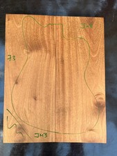 Sapele mahogany jazzm - mahogany, 2-piece