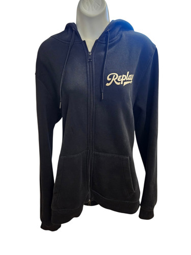 Replay zip hoodie - zip, black