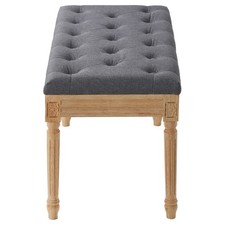 16" Upholstered Bench Ottoman