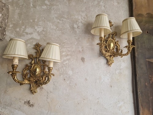 Pair french wall lights - french,