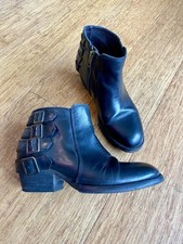 H by Hudson Buckle Ankle Boots