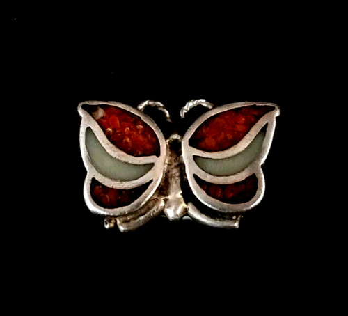 Sterling silver butterfly - silver,