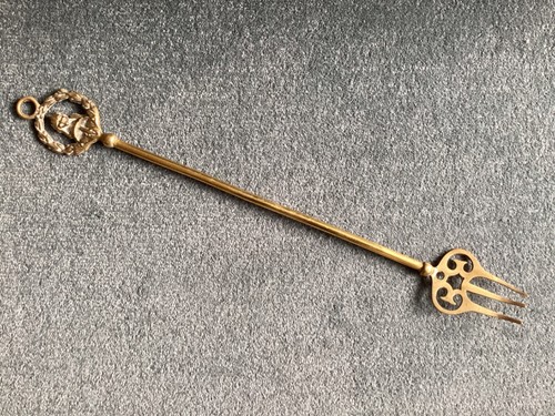 Vintage brass toasting fork - vintage,,