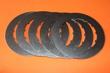 5 STEEL CLUTCH PLATES BSA C15