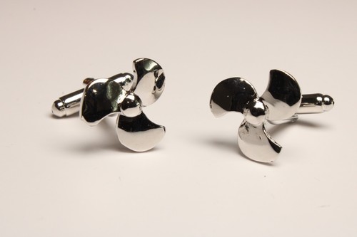 Cufflinks boat propellor - cufflinks,