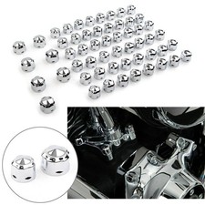 Chrome Engine Bolt Cap Set for